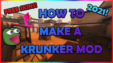 How To Make A Krunker Mod! FREE SKINS and More!!