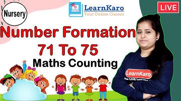 Number Formation "71 to 75" for Nursery | Maths for Kids | Numbers Activity for Kindergarten