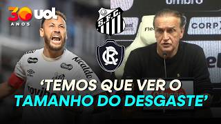CUCA NÃO GARANTE PRESENÇA DE NEYMAR EM JOGO DE VOLTA DO SANTOS CONTRA O REMO E FALA SOBRE LEILÃO