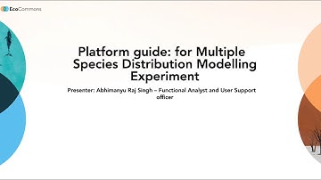 Preparing data to run species distribution models on multiple species on the EcoCommons- Part 1 MSDM