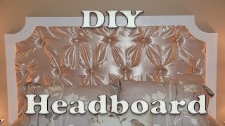 DIY Tufted Headboard We made a headboard! Materials used were purchased from Lowe