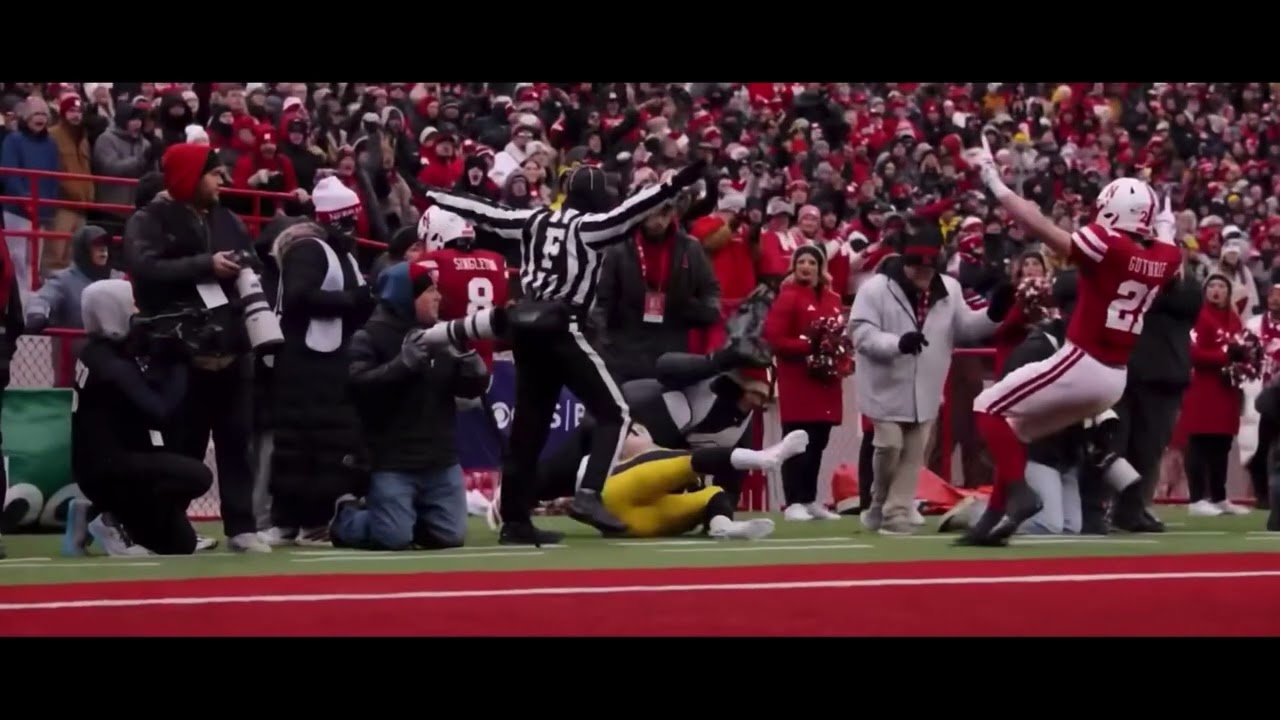 Iowa Hawkeyes Tightend DJ Vonnahme almost takes me out