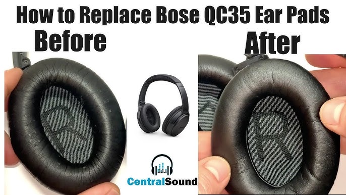 Luftfart fordøje operatør How To Replace Bose QC35 Ear Pads ( i & ii ) - YouTube