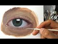 how to paint realistic eyes - eye painting tutorial