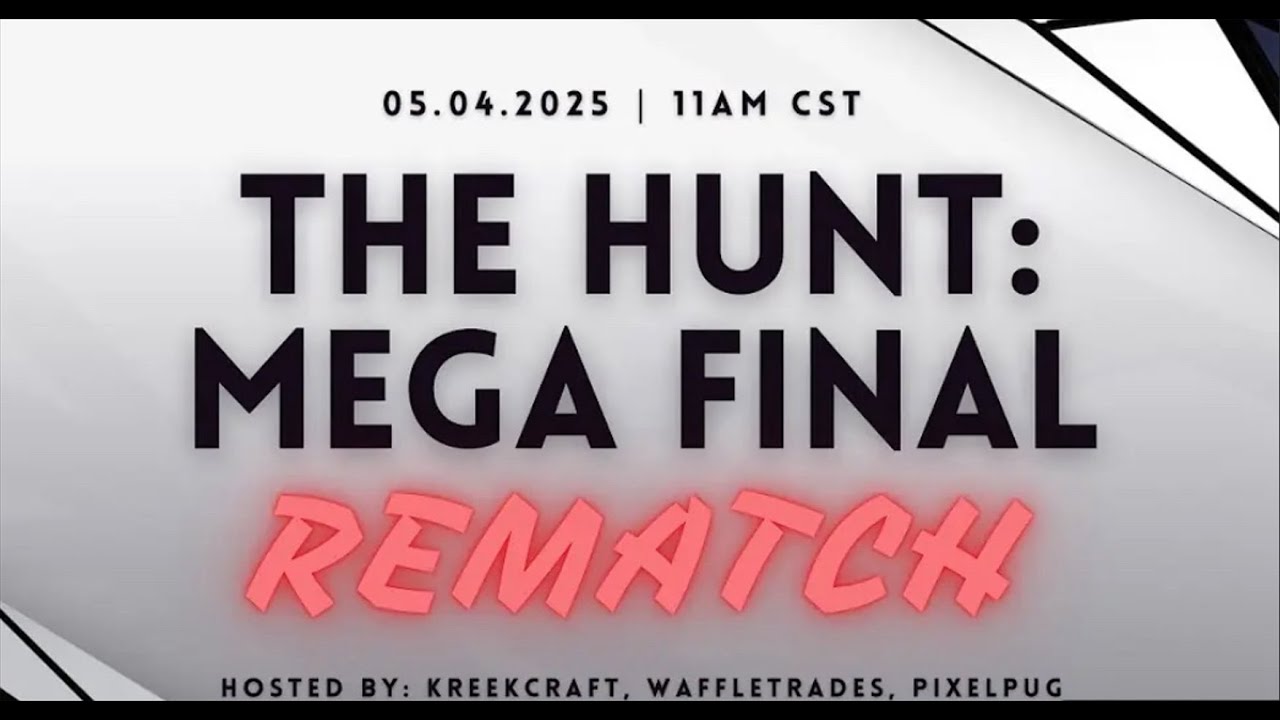 Streaming The Roblox Mega Hunt Final Rematch YouTube 