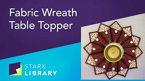 Fabric Wreath and Table Topper