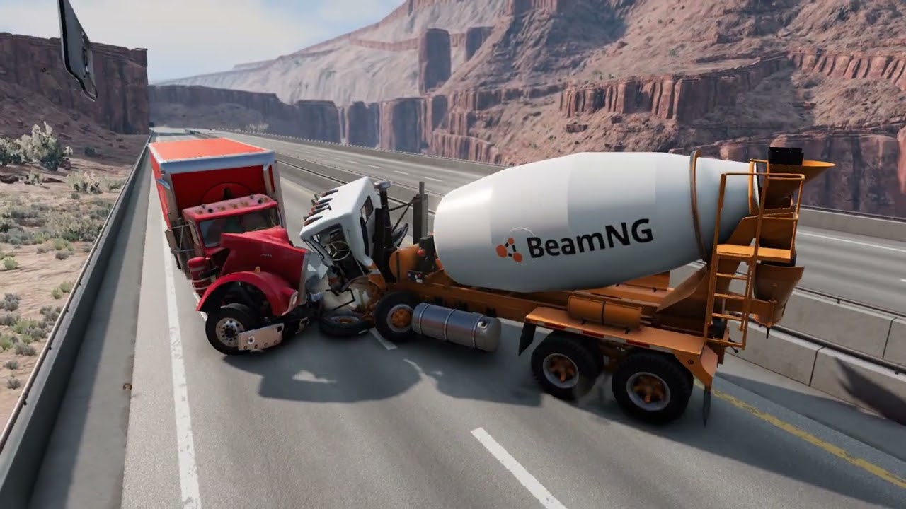 Cola Truck vs Cars- BeamNG.drive , Physics Test |