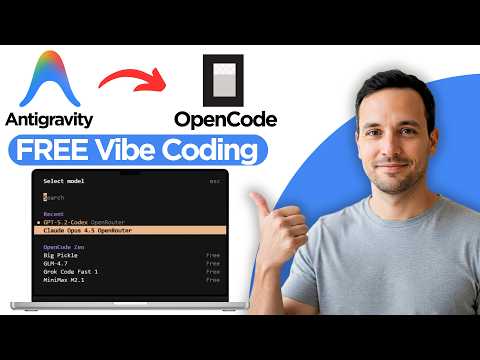 FREE Vibe Coding in AntiGravity using OpenCode (2026 Step by Step Guide)