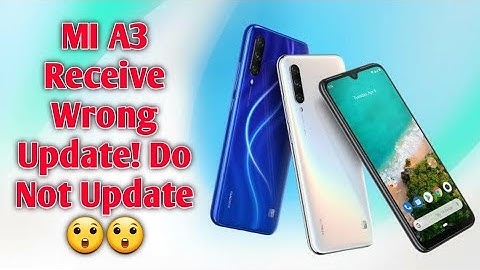 Mi A3 receive Wrong Update 11.0.3.0 july 2020 | Sim not detect | New Update Problem| Do not update 😲