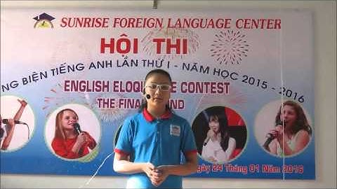 LÊ NGỌC LINH ĐAN - GIẢI NHẤT KHỐI 5 - HÙNG BIỆN TIẾNG ANH LẦN 1