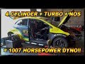 Dyno Toyota Corolla RWD Drift Car - 1007 Horsepower 4 Cylinder [4k]