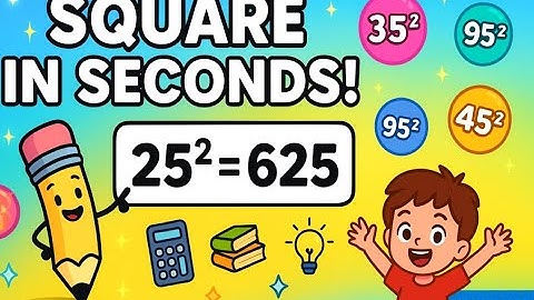 Trick to Square Numbers Ending with 5 in Seconds! | Easy Math Hack 🧮✨ | KiddyKart 
