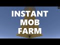 Minecraft Elegance: Instant Mob Farm with Scaffolding (Java 1.16-1.17)
