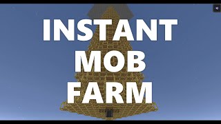 Minecraft Elegance: Instant Mob Farm with Scaffolding (Java 1.16-1.19.2*, DOES NOT WORK IN 1.19.3+)