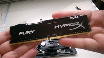 Unboxing and Installing DDR4 RAM - HyperX Fury Black 2400MHz CL15