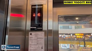 ThyssenKrupp Elevators at Sunway Velocity Mall, Maluri, Kuala Lumpur, Malaysia. (Lift 16-17)