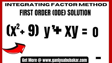 Integrating Factor Explained (Part 4) | First Order Non-Homogeneous Differential Equations
