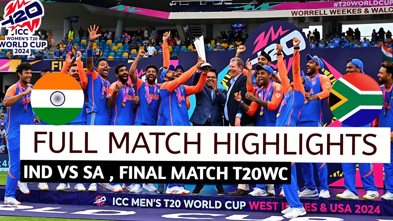 India vs South Africa ICC T20 World Cup final match highlights | IND VS ...