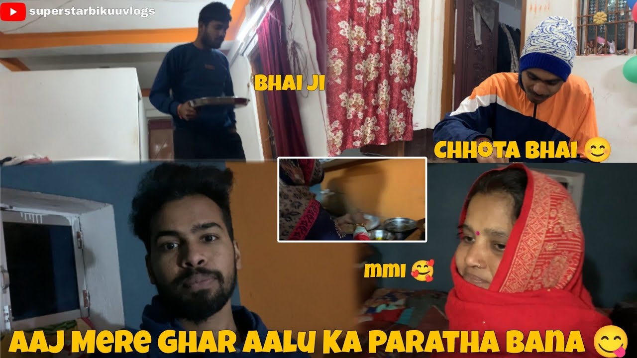 Aaj Mere Ghar Aalu Ka Paratha Bana 😋|vlogs 32|