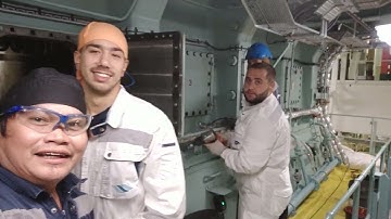 prepared clean main engine scavenger