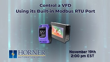 Control a VFD Using its Built-in Modbus RTU Port
