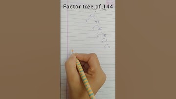 How To Find Factor tree of 144 / Factor Tree Method #radhyanshclasses #maths