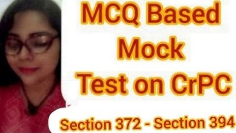 Mock Test on CrPC | Section 372- 394  #crpc #judiciary #mocktests #importantquestionsipc #rjs