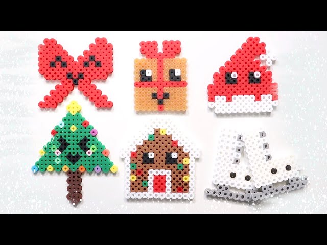 Easy DIY Perler Bead Christmas Ornaments & Decorations 