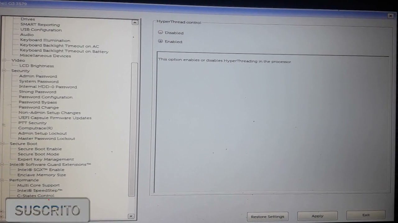 dell g3 bios boot menu todas las opciones - YouTube