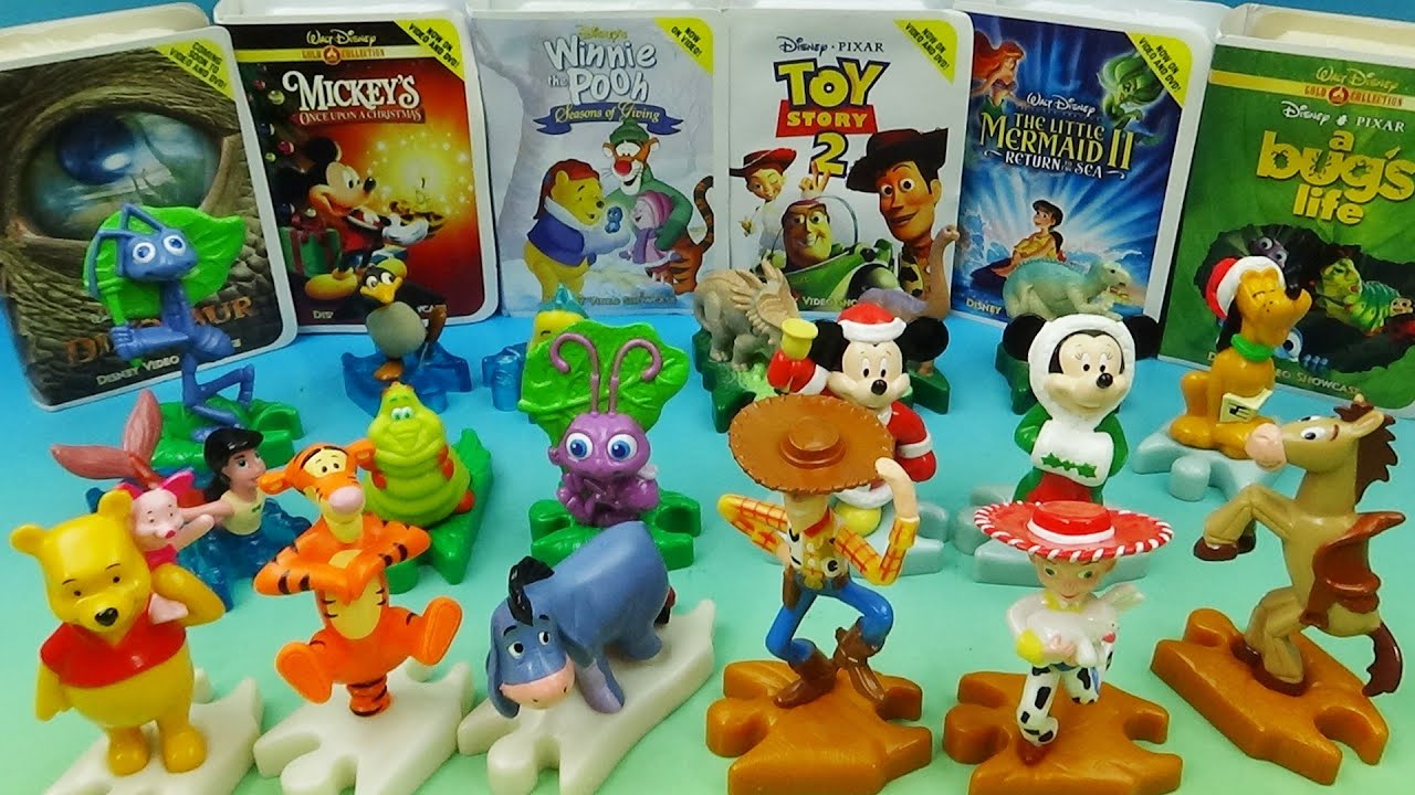 ВИДЕООБЗОР WALT DISNEY'S VIDEO SHOWCASE 2000 ГОДА НАБОР ИЗ 18 КОЛЛЕКЦИОННЫХ ИГРУШЕК «ХЭППИ МИЛ» О...