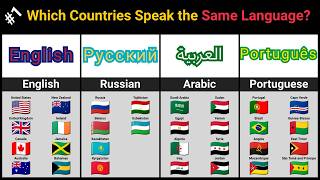 How Many Countries Speak the Same Language? 🌍🗣️ (50 Country Groups)