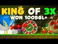 King of 3x won 100 bgls  growtopia reme