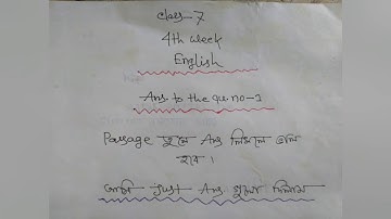 english 4th week assignment solution/class 7 4th week solution/ ৪র্থ সপ্তাহের সমাধান ৭ম শ্রেণির