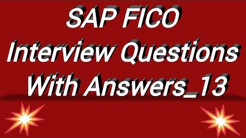 SAP FICO Interview Question_13// Call or WhatsApp me @ +91 7416797921 For SAP FICO online training