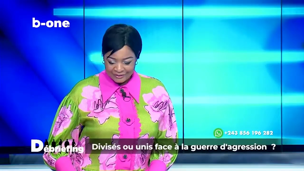 Mamina Masengo reçoit Pius Romain ( pro-opposition) et Charlequin Kanku ( journaliste pro-majorité) 