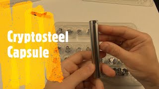 Cryptosteel Capsule Review  Device to backup seed phrase