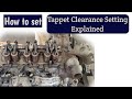 Tappet clearance setting Procedure multi cylinder engine( Tractor).