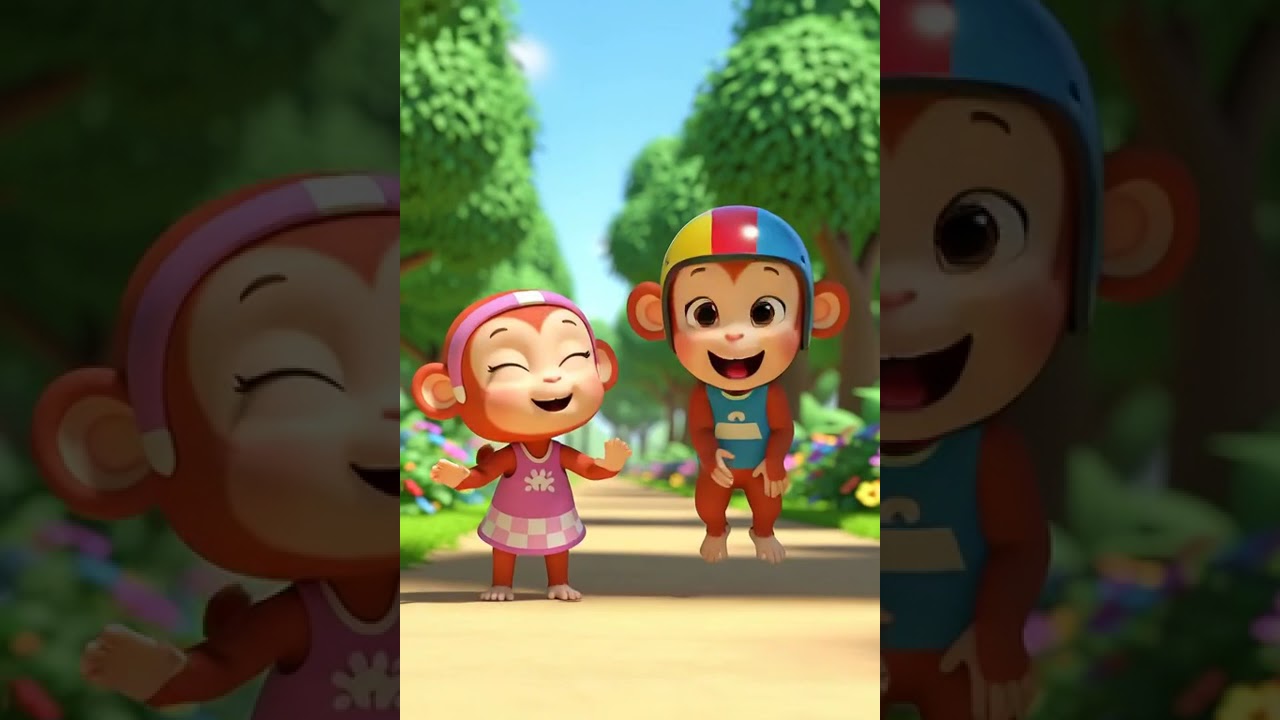 Funny Monkey Motorcycle Adventure! 🐵🏍 | Kids Cartoon Short”