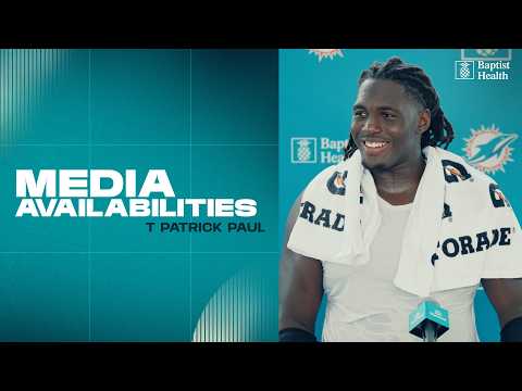 T Patrick Paul meets with the media | Miami Dolphins