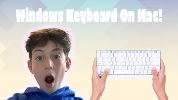 How to use a WINDOWS keyboard on a MAC!