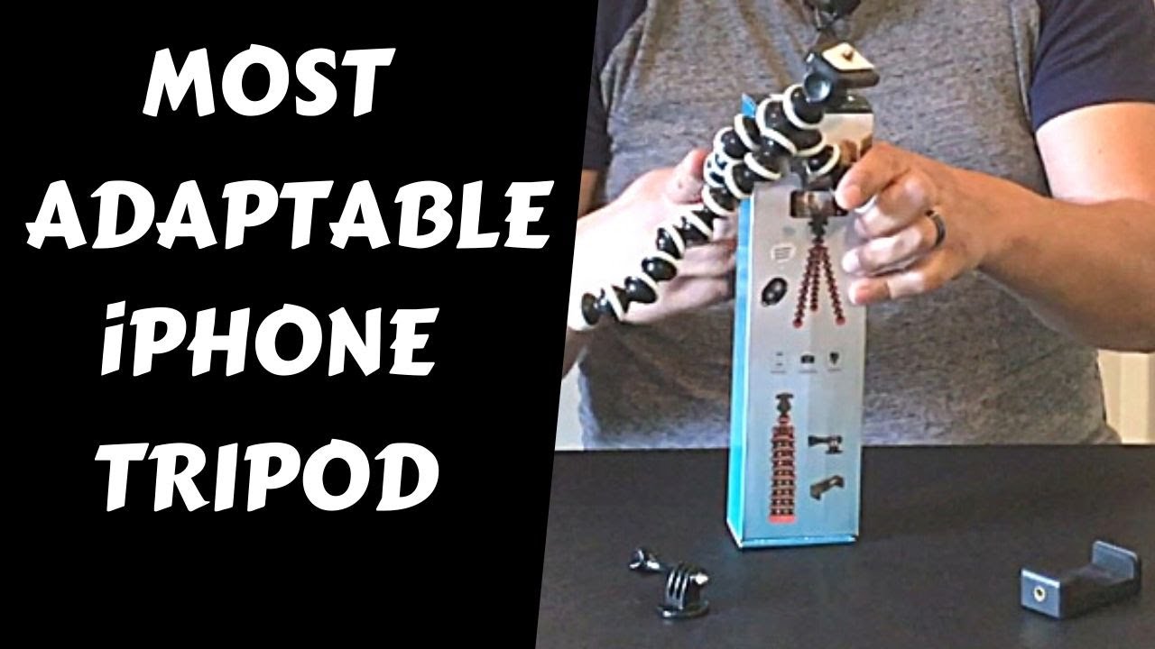 Bendable Tripod For iPhone With GoPro Attachment.