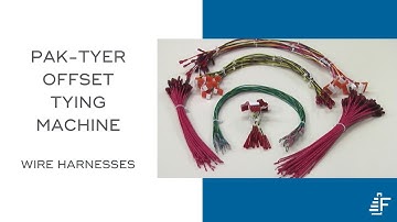 Wire Harnesses Bundling Pak-Tyer Offset Elastic Tying Machine