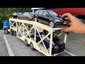 Transporting Mini Old Luxury Cars to a Miniature Car Dealership | Diecast Model Cars Transportation