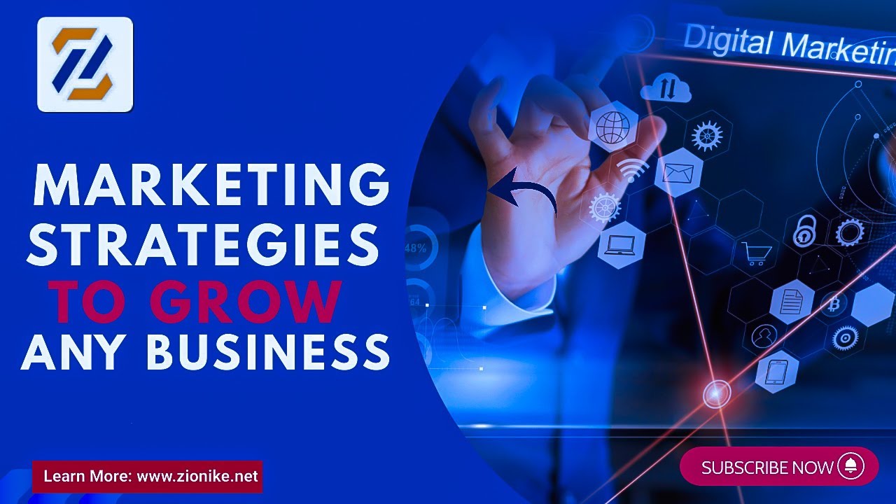 Marketing Strategies To Grow Any Business | Best Digital Marketing & Website Design Learns | Zionike