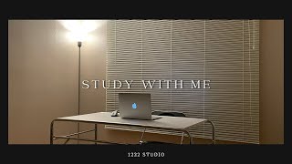 [STUDY WITH ME] 1 hour no breaks I real-time I Lo-Fi🎧