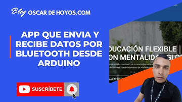 APP PARA ENVIAR Y RECIBIR DATOS POR BLUETOOTH DESDE ARDUINO