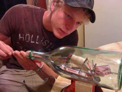 JUSTIN STEPHENS BUILDS A SHIP IN BOTTLE - YouTube