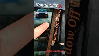 Window Off Track? Quick Fix! Honda CRX Si