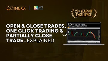 How to Open and Close Trades on Act Trader | Coinexx