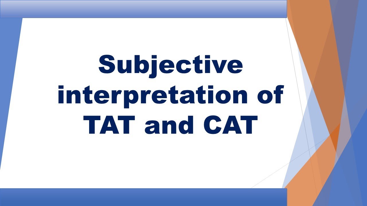 Thematic Apperception Test Interpretation Psychology Iqra Sageer Thematic apperception test interpretation psychology iqra sageer